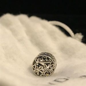 Authentic Pandora Two Tone Family Charm